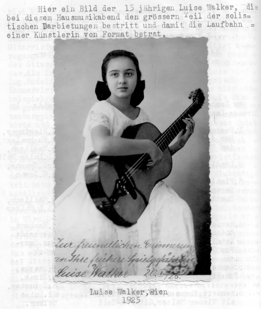 Louise Walker, Austrian Guitarist and Composer